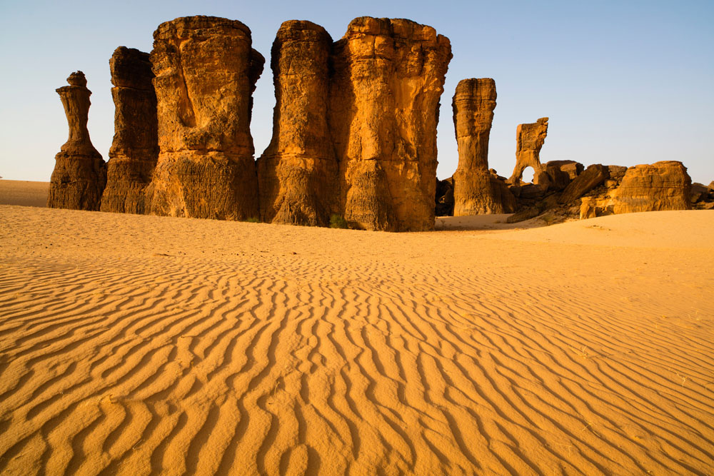 Bizarre rock formations in Ennedi